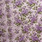 HANDMADE LAVENDER SHABBY ROSE VALANCE ,42 X 15 INCHES