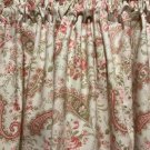 HANDMADE BEIGE VINTAGE STYLE VALANCE,42 X 15 INCHES