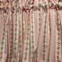 HANDMADE PINK SHABBY ROSE VALANCE,42 X 15 INCHES
