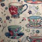 HANDMADE WHITE TEACUP VALANCE