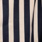 HANDMADE NAVY BLUE AND WHITE STRIPE VALANCE,41 X 15 INCHES