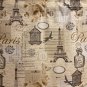 HANDMADE PARIS PRINT VALANCE,41 X 15 INCHES