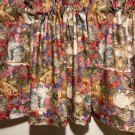 HANDMADE CATS AND FLOWERS VALANCE,42 X15 INCHES