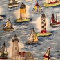 HANDMADE NAUTICAL LIGHTHOUSE VALANCE 41 X 15 INCHES