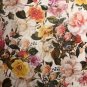 HANDMADE WHITE FLORAL VALANCE, 41 X 15 INCHES