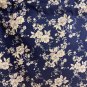 HANDMADE WHITE ROSE SHABBY CHIC VALANCE 42 X 15 INCHES