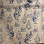 HANMADE BLUE AND WHITE CHICKEN VALANCE,42 X 15 INCHES