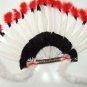 flamboyant  red indian headgear