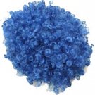 blue afro hair