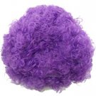 purple afro hair