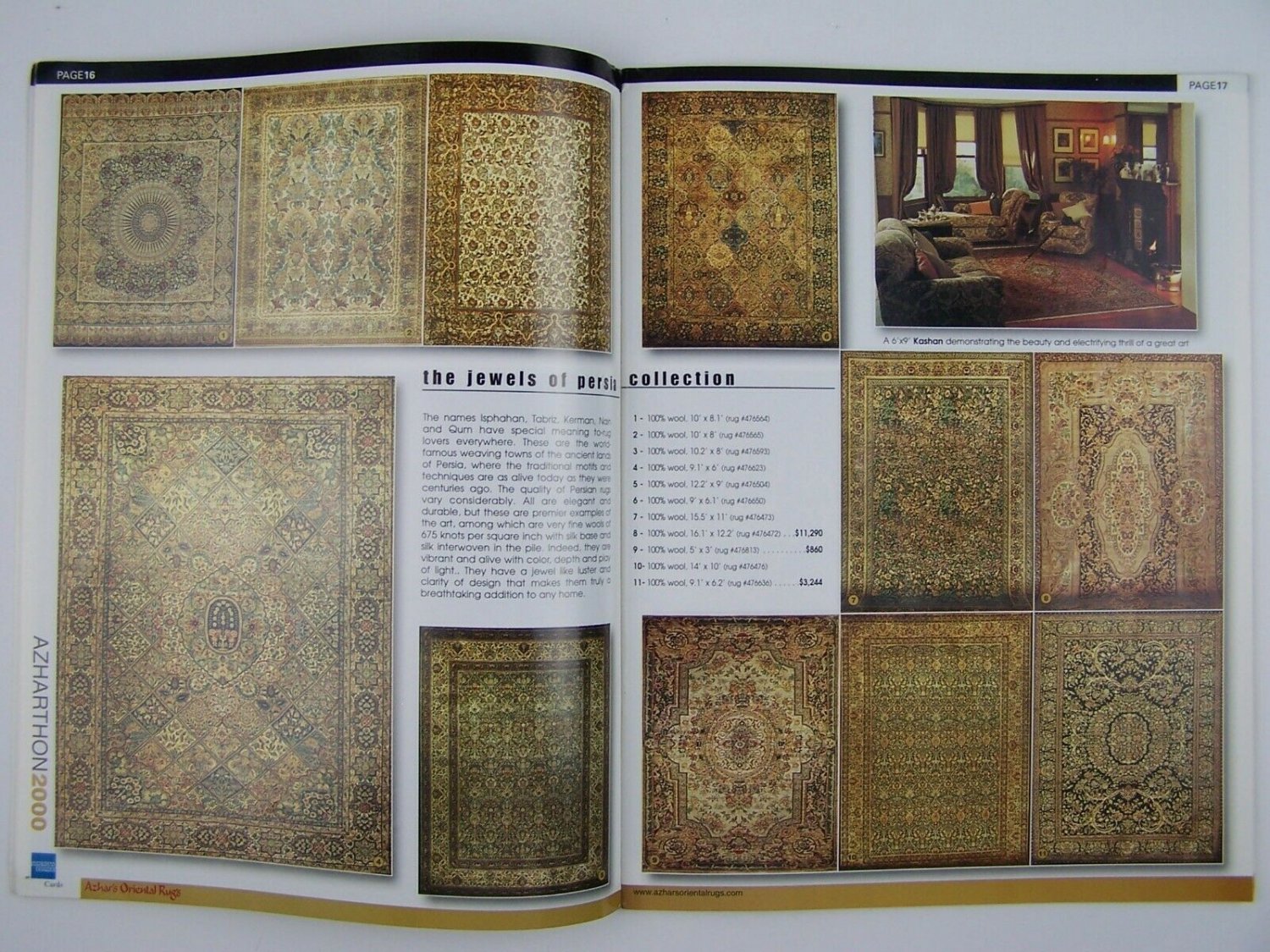 Azhar's Oriental Rugs Azharthon 2000 Catalog