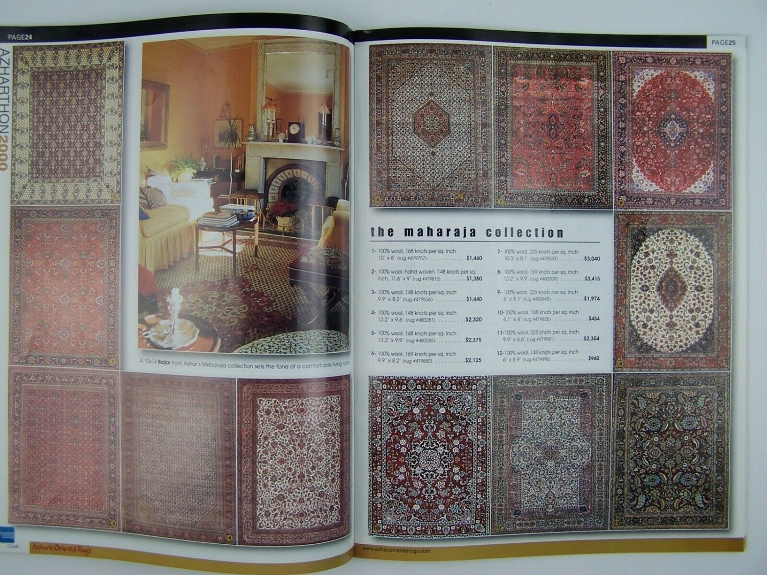 Azhar's Oriental Rugs Azharthon 2000 Catalog