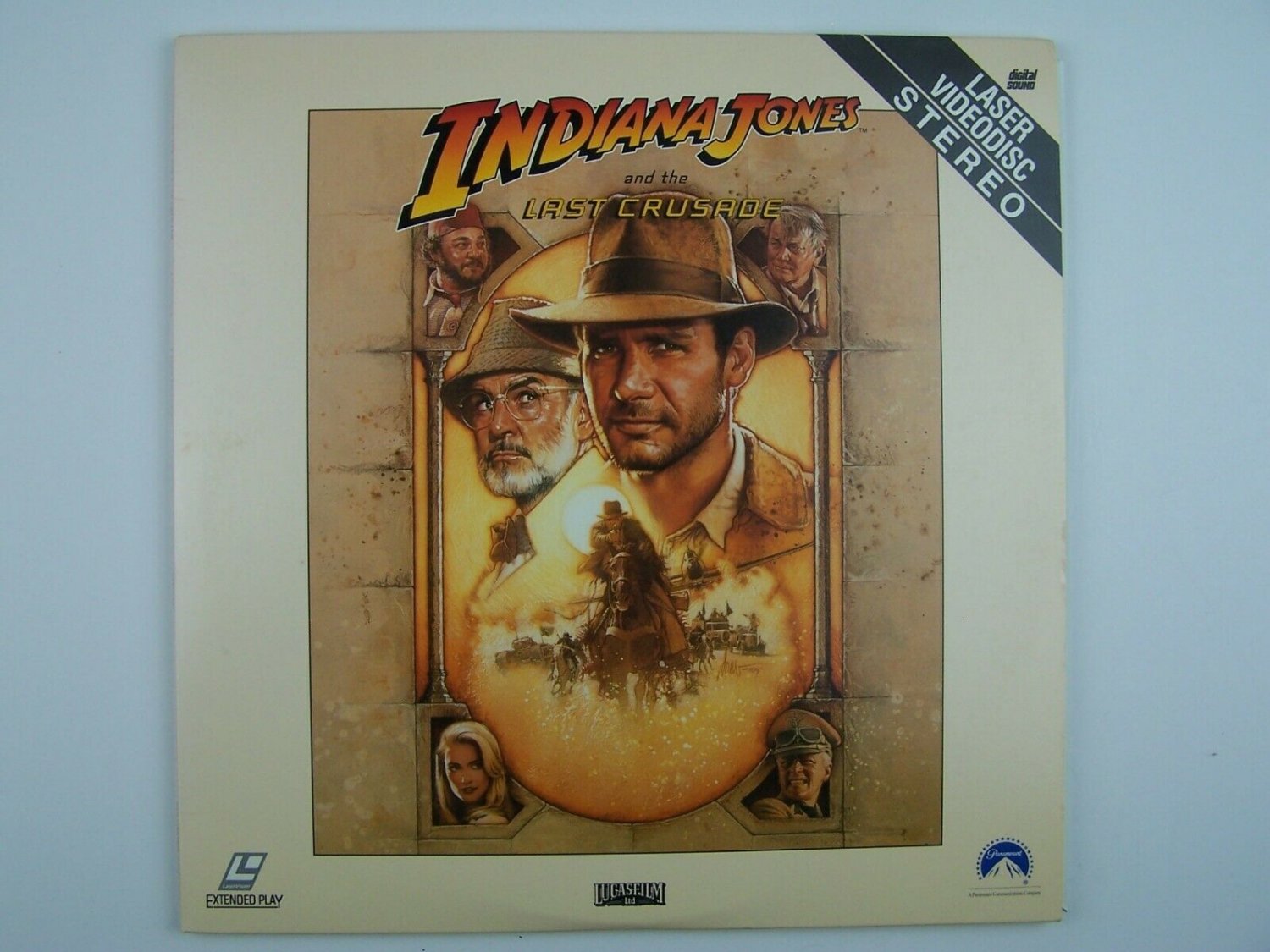 Indiana Jones and the Last Crusade LaserDisc LD 1989 LV 31859-2