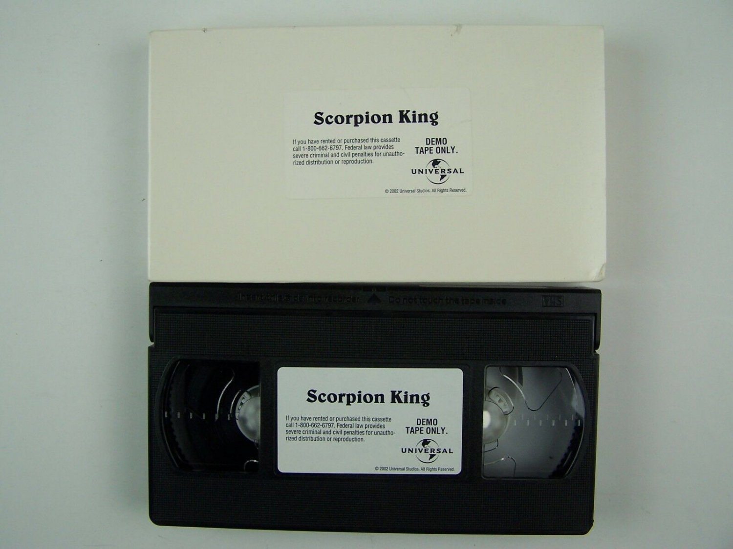 The Scorpion King VHS Demo Tape Only Dwayne Johnson Very RARE