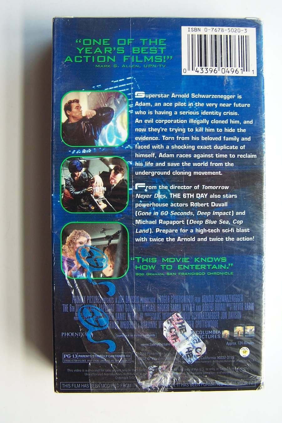 The 6th Day VHS Video Tape