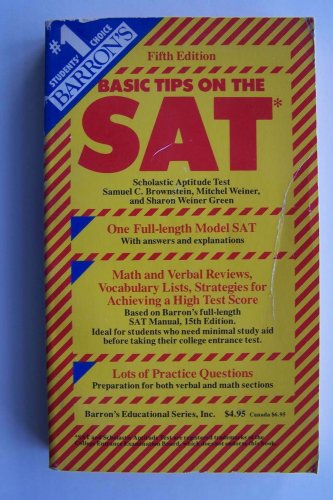 How to Prepare for the Scholastic Aptitude Test, SAT - Paperback - GOOD