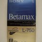Sony L-750 Beta Videocassette New Sealed Single (Discontinued by Manufacturer)