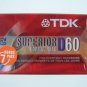 TDK Superior D Normal Bias 60 Minutes Cassette Tape 7 Cnt Bonus Pack New Sealed