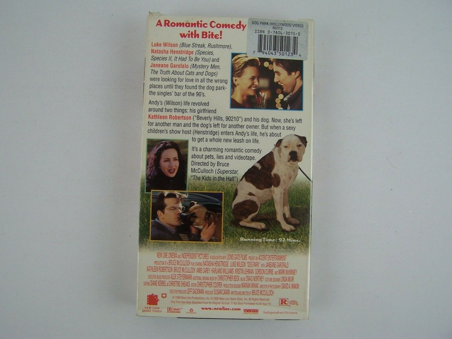 Dog Park VHS Video Tape Natasha Henstridge, Luke Wilson