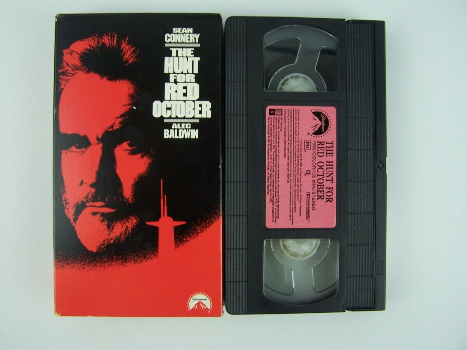 The Hunt for Red October VHS Video Tape (Red Label Early Release ...