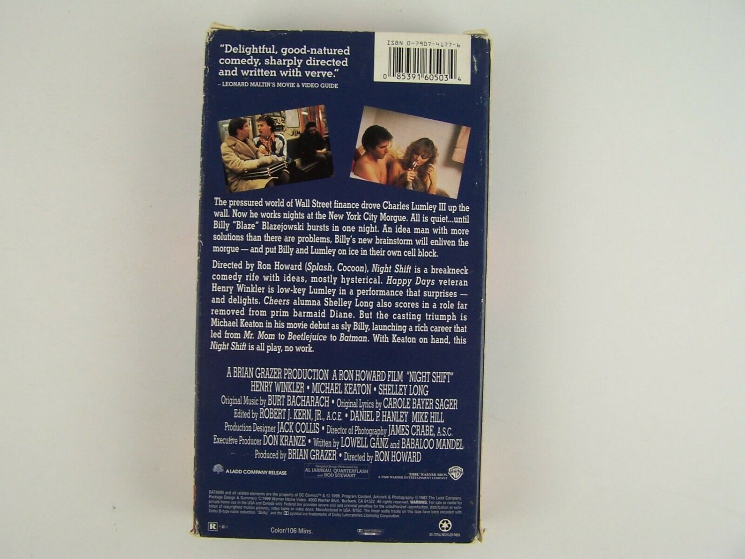 Night Shift VHS Video Tape Henry Winkler, Michael Keaton