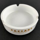 Caesars Palace Atlantic City Casino Ashtray Ceramic Vintage White Gold Lettering