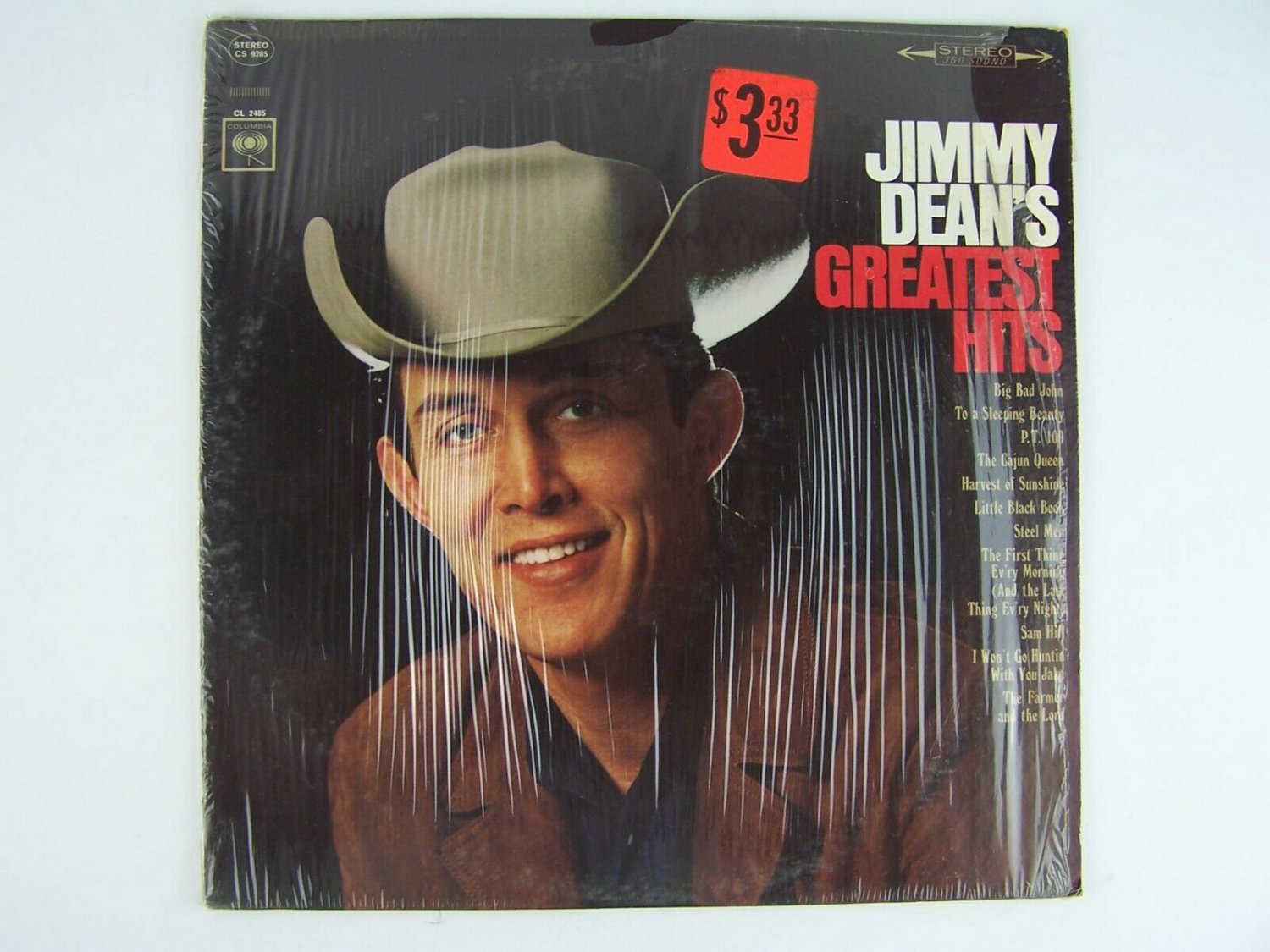 Jimmy Dean – Greatest Hits Vinyl LP Record Album CS-9285