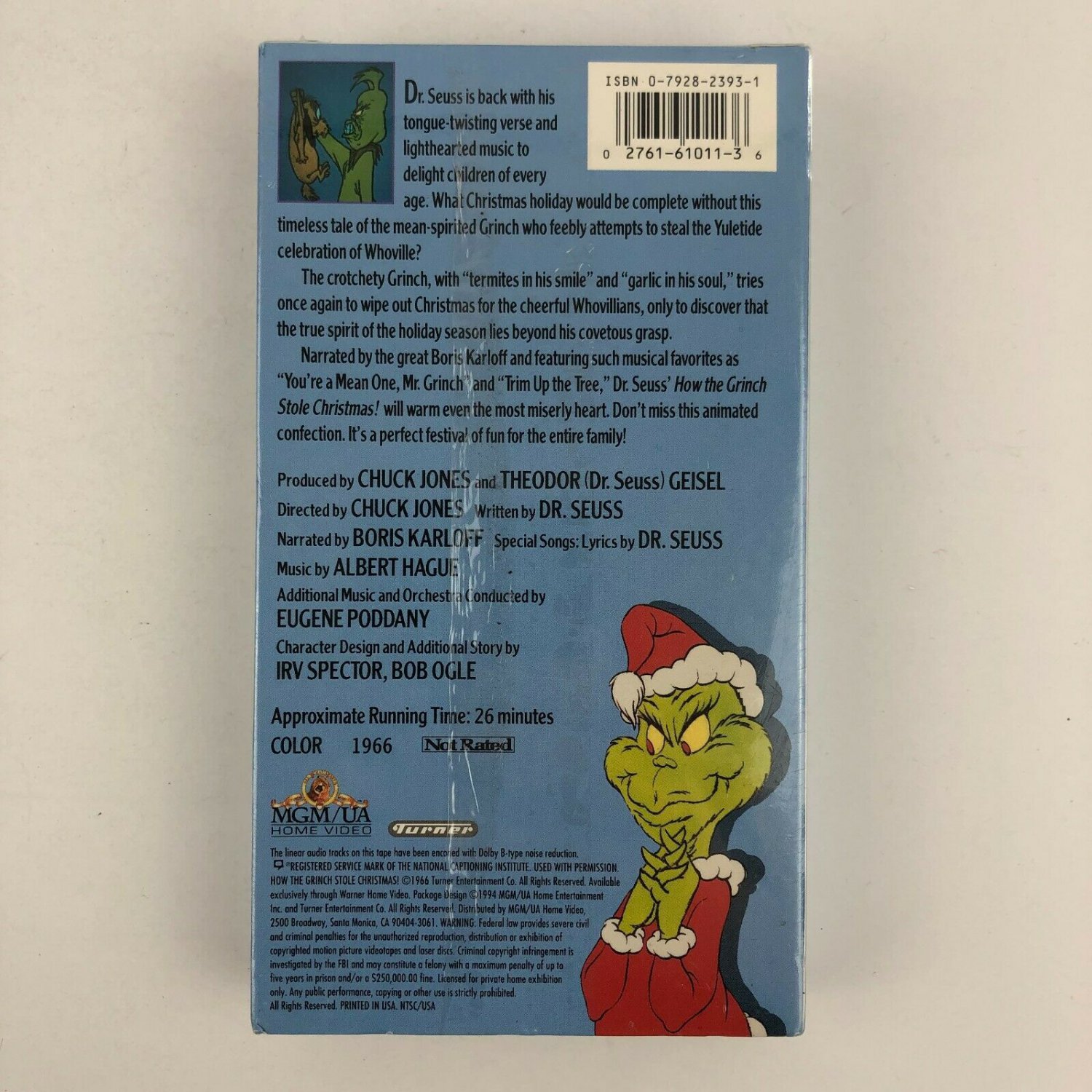 Dr Seuss: How the Grinch Stole Christmas VHS New Factory Sealed