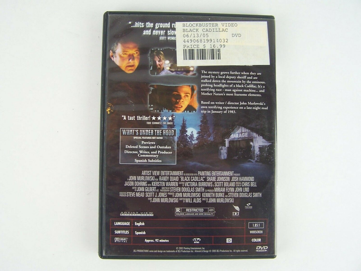 Black Cadillac DVD Randy Quaid, Shane Johnson