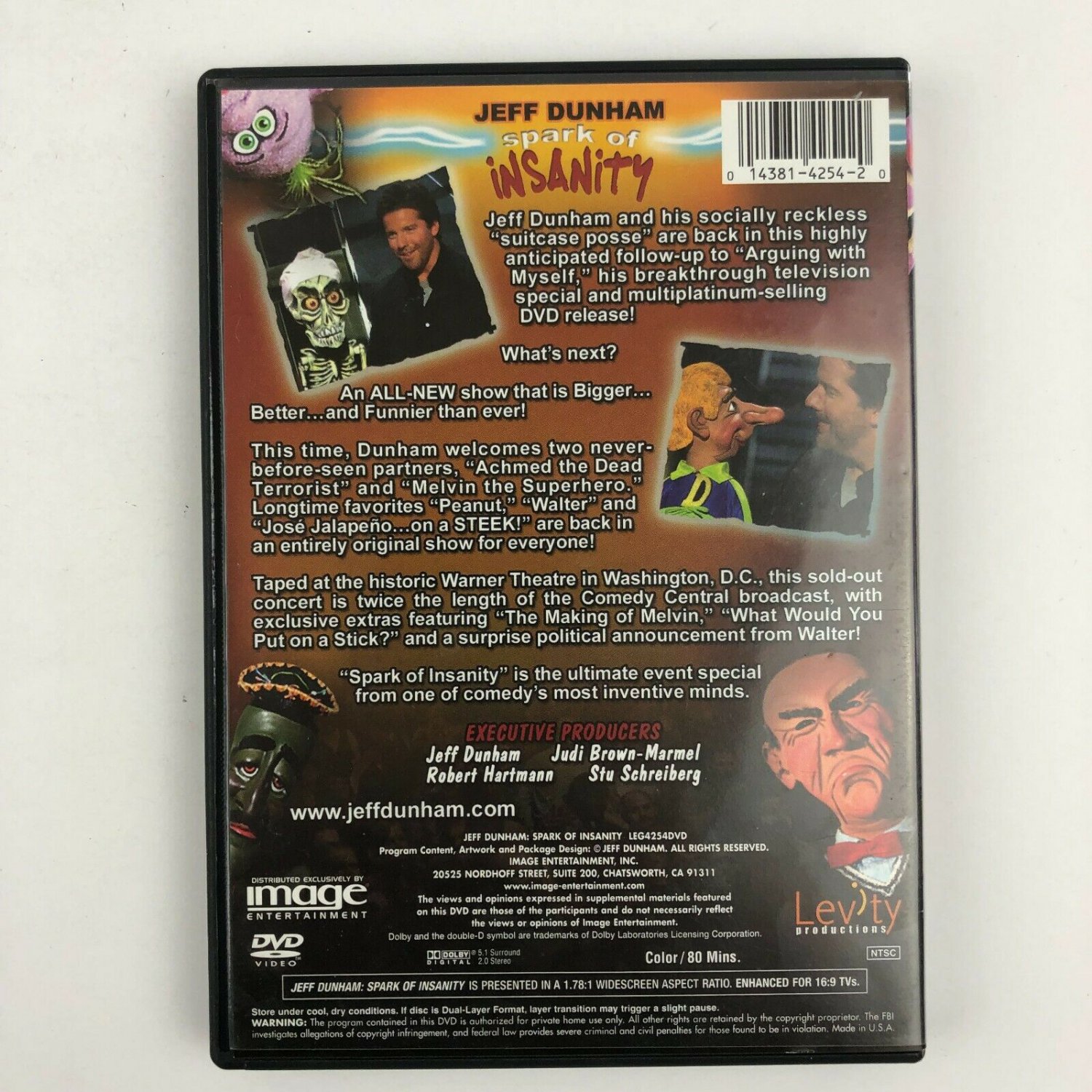 Jeff Dunham Ventriloquist DVD Comedy Lot Walter, Peanut, Jose Jalapeno ...