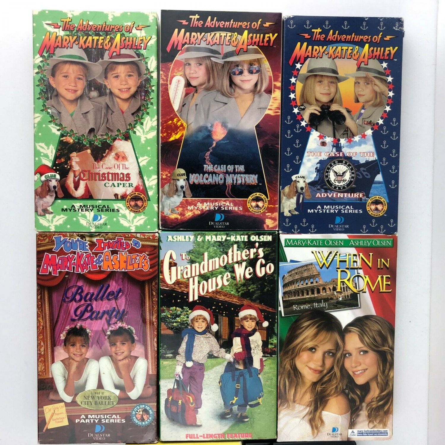 Mary-Kate and Ashley Olsen Twins VHS Video Tape Lot #2