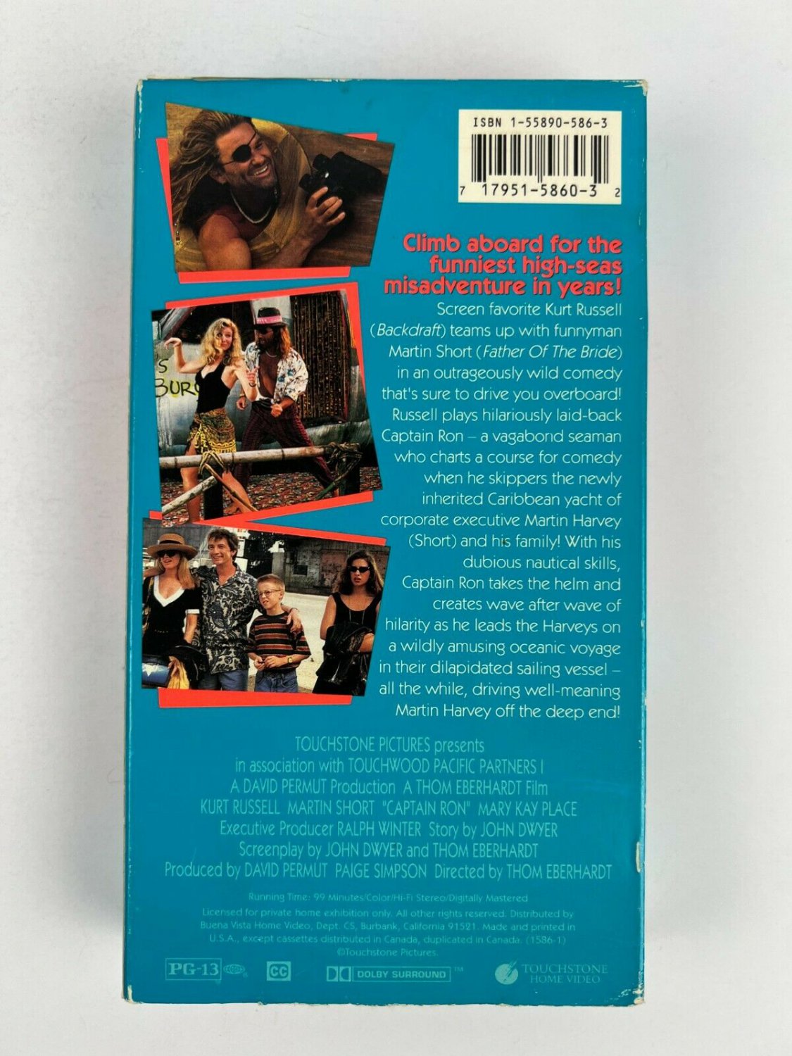 Captain Ron VHS Video Tape Kurt Russell, Martin Short