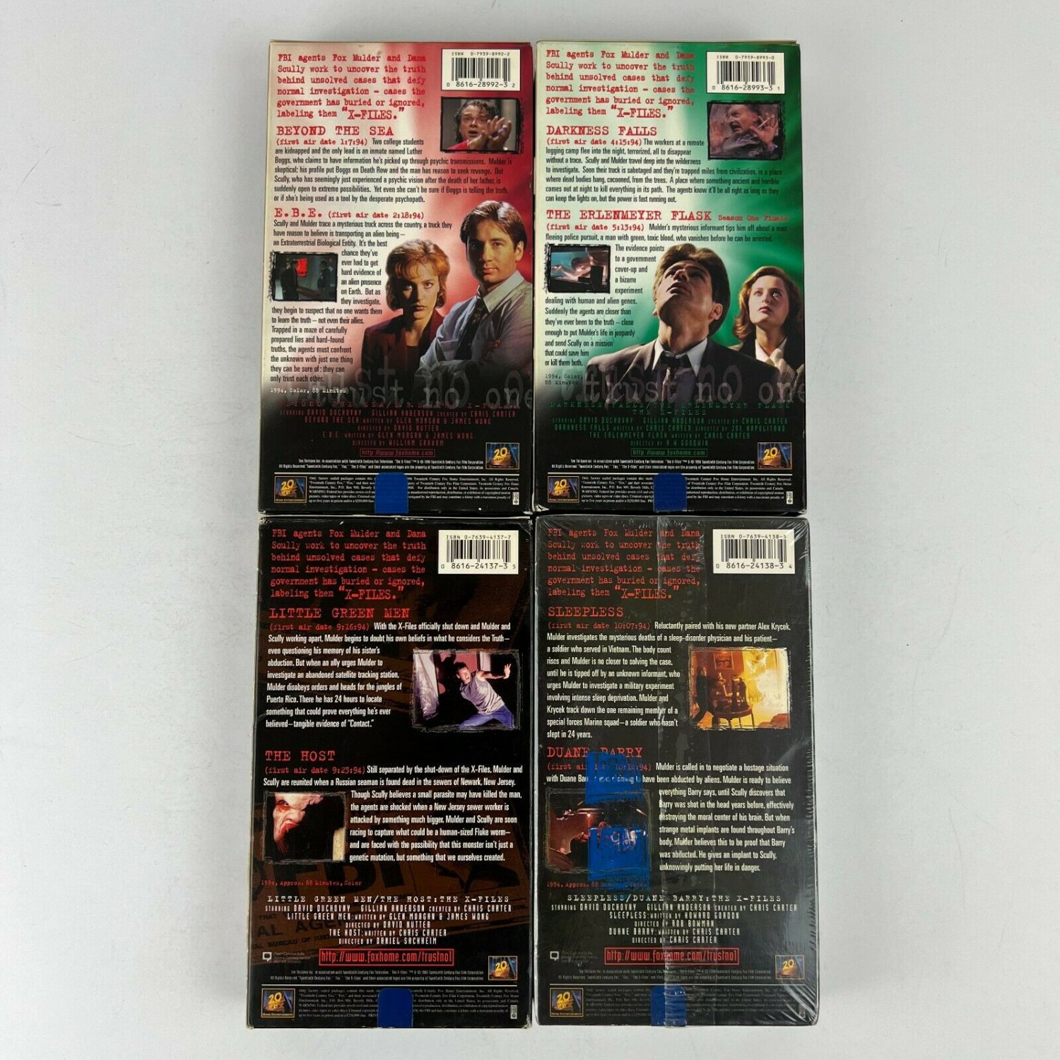 The XFiles VHS Video 8 Tape Lot 1