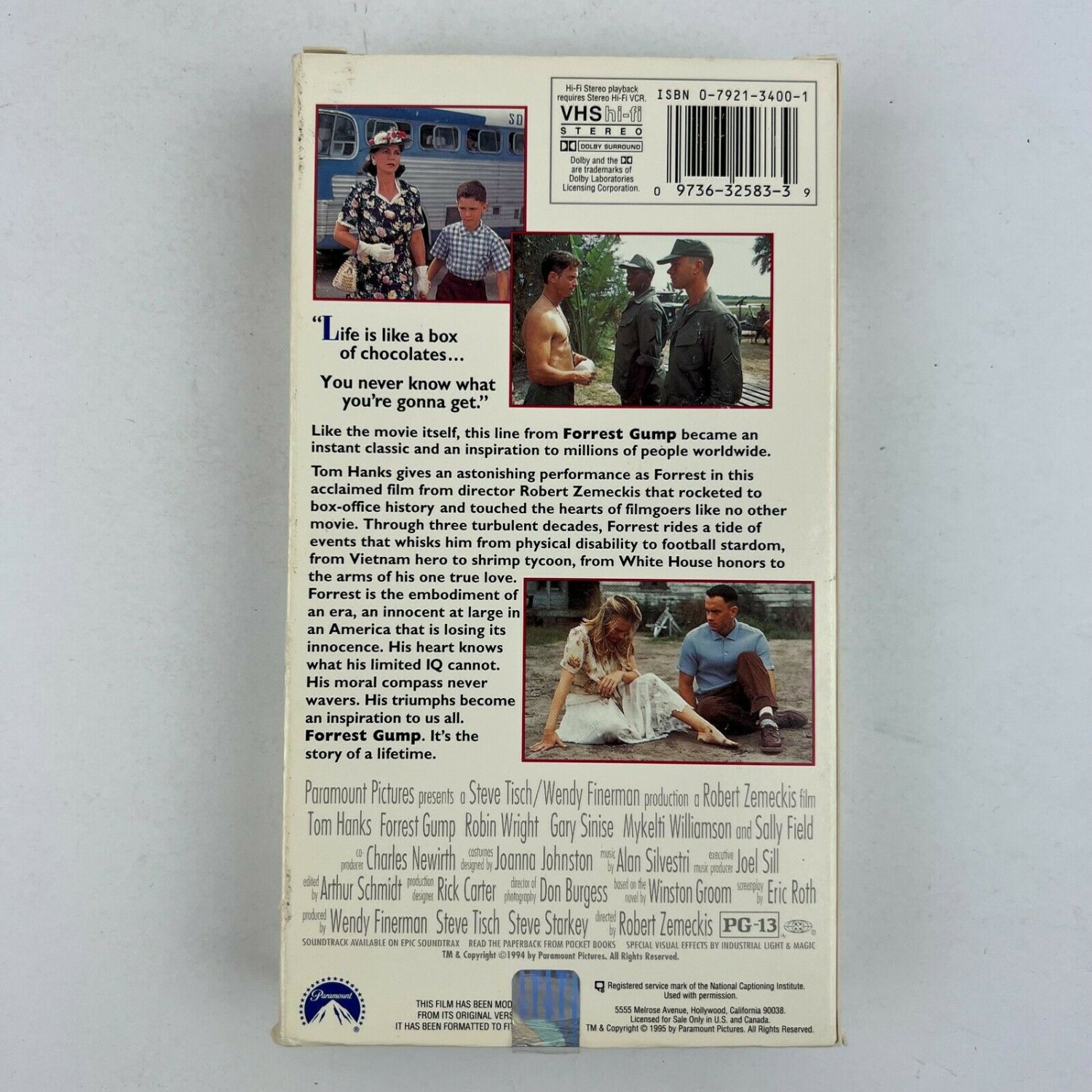 Forrest Gump VHS Video Tape