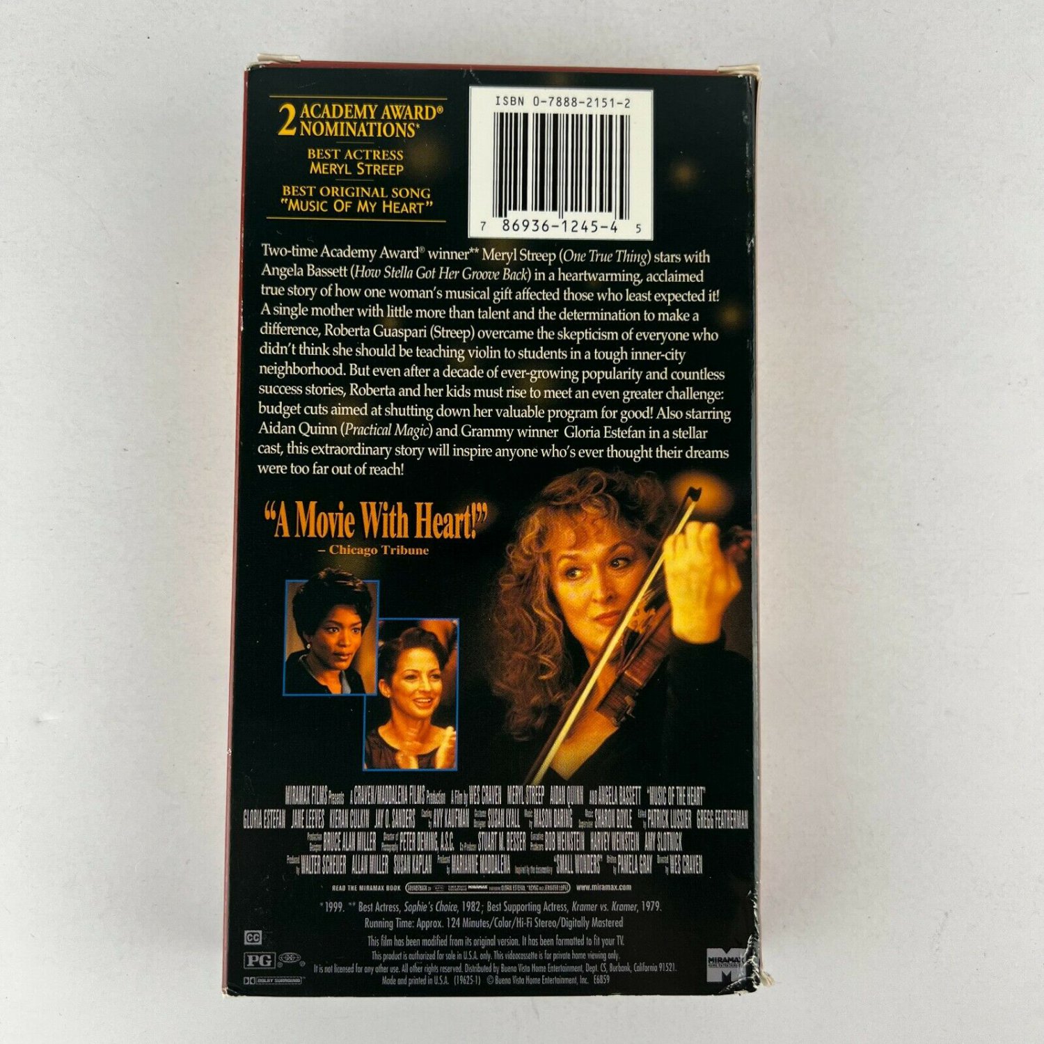 Music Of The Heart VHS Video Tape