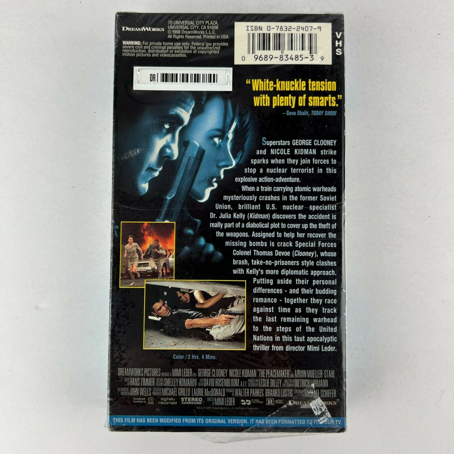 The Peacemaker VHS Video Tape