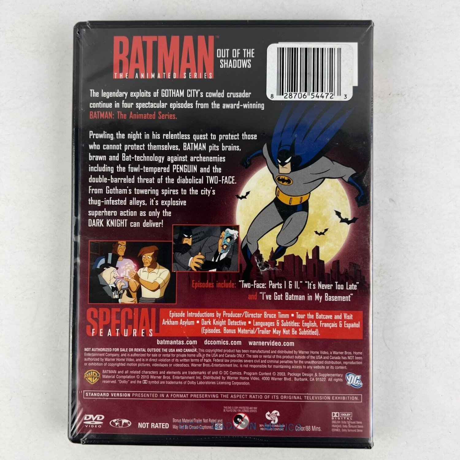 Batman The Animated Series: Out Of The Shadows DVD New SEALED