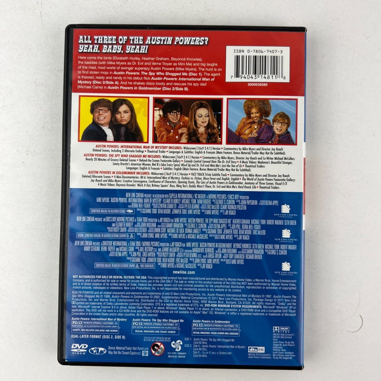 Austin Powers 3-Film Collection DVD