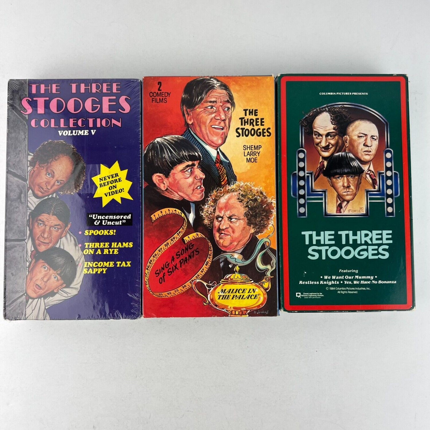 The Three Stooges VHS Tape Lot #1