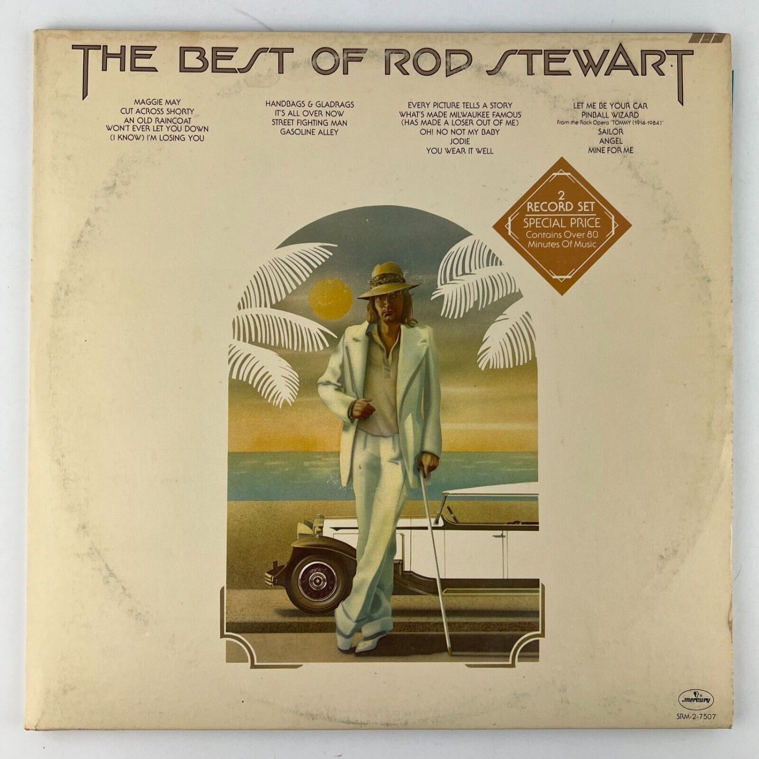 Rod Stewart – The Best Of Rod Stewart Vinyl 2xLP Record Album SRM-2-7507