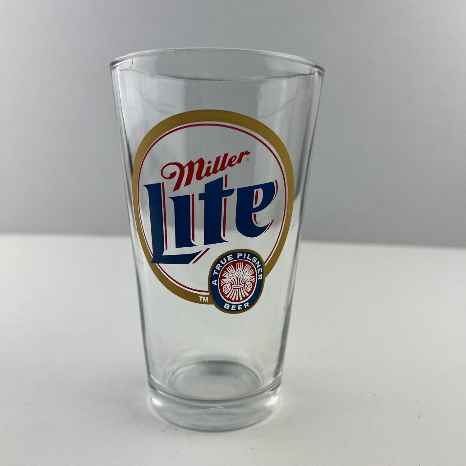 Miller Lite Pilsner Beer Logo 16oz Pint Glass