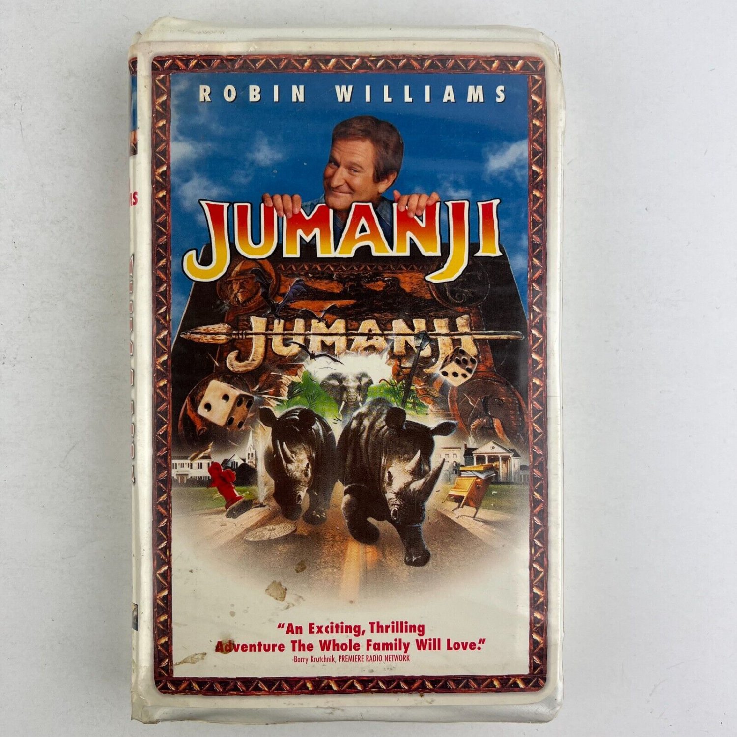 Jumanji VHS Video Tape Clamshell Case Robin Williams, Kirsten Dunst ...