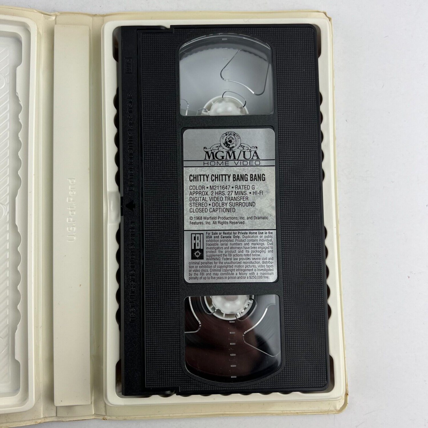 Chitty Chitty Bang Bang VHS Video Tape Clamshell Case