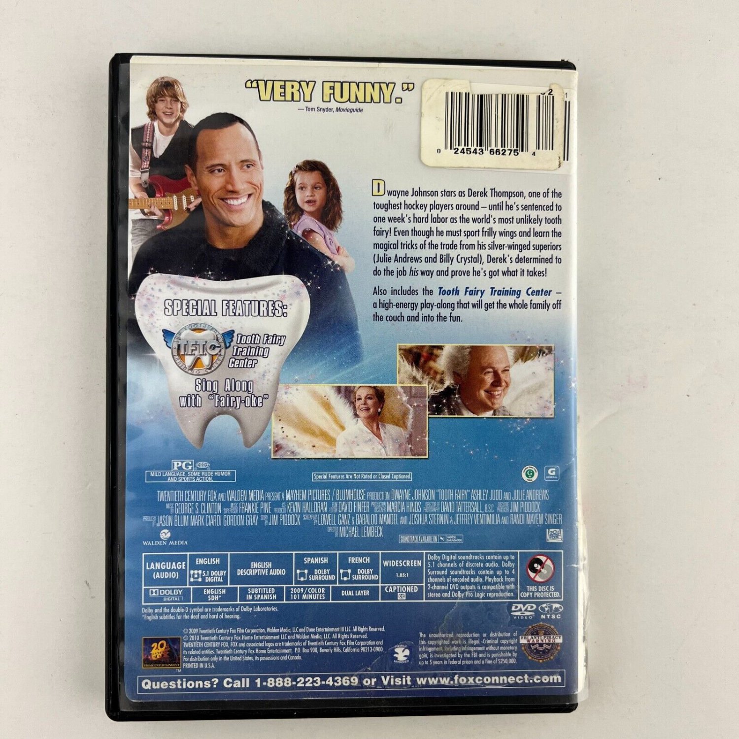 Tooth Fairy DVD Dwayne Johnson, Ashley Judd