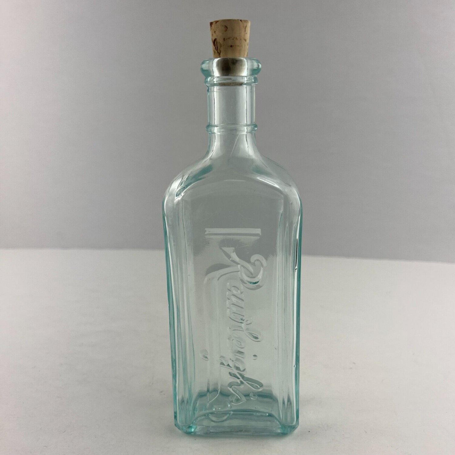 Rawleigh's Aqua Blue Glass Medicine or Liquid Vintage Large Antique ...