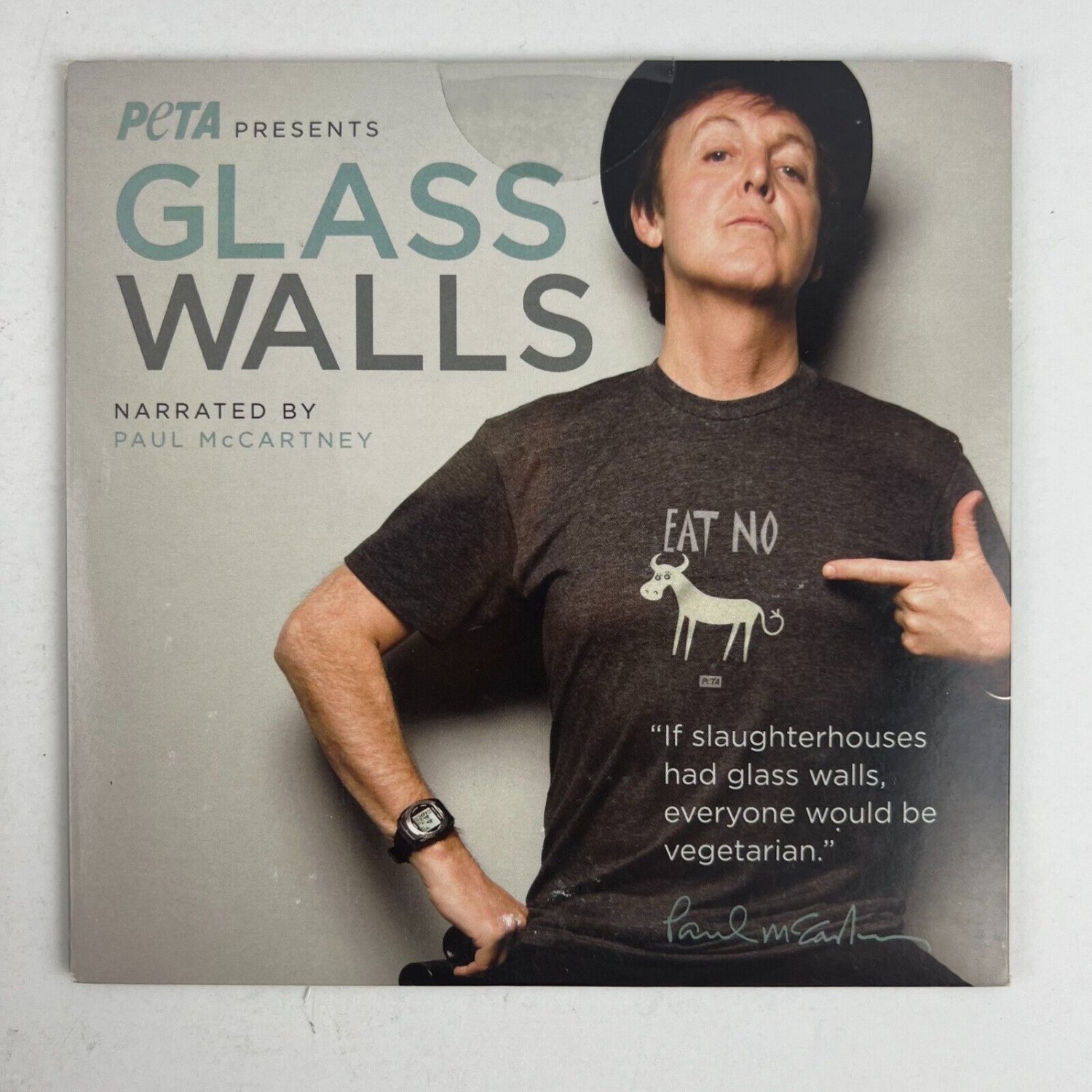 PETA Presents Glass Walls DVD Narrated By Sir Paul McCartney New Sealed