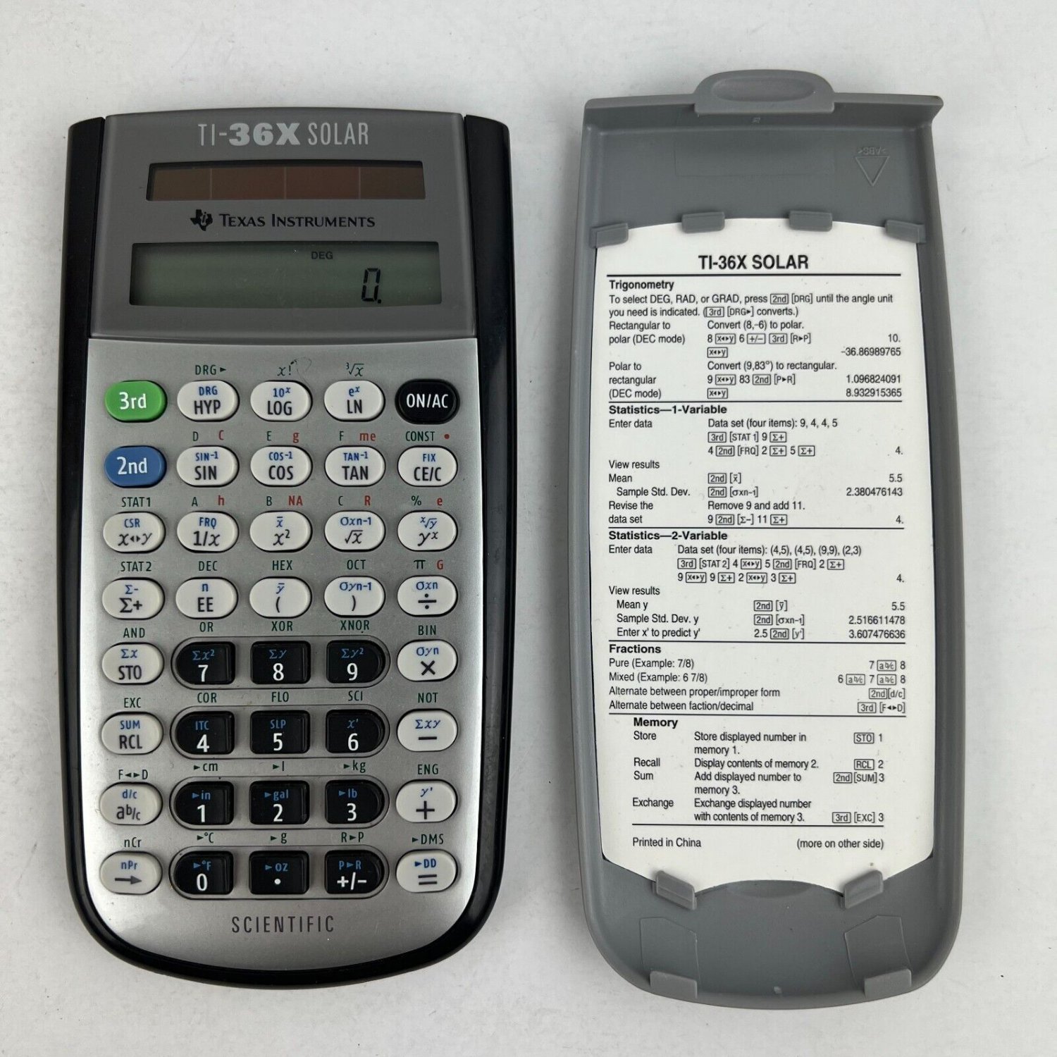 Texas Instruments TI36X Solar Calculator