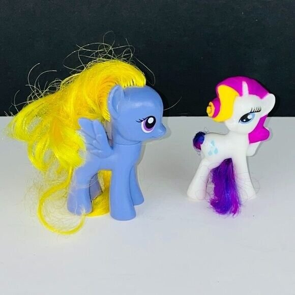 My Little Pony MLP Lily Blossom and Rarity Unicorn Kids Toy Figure Ponies