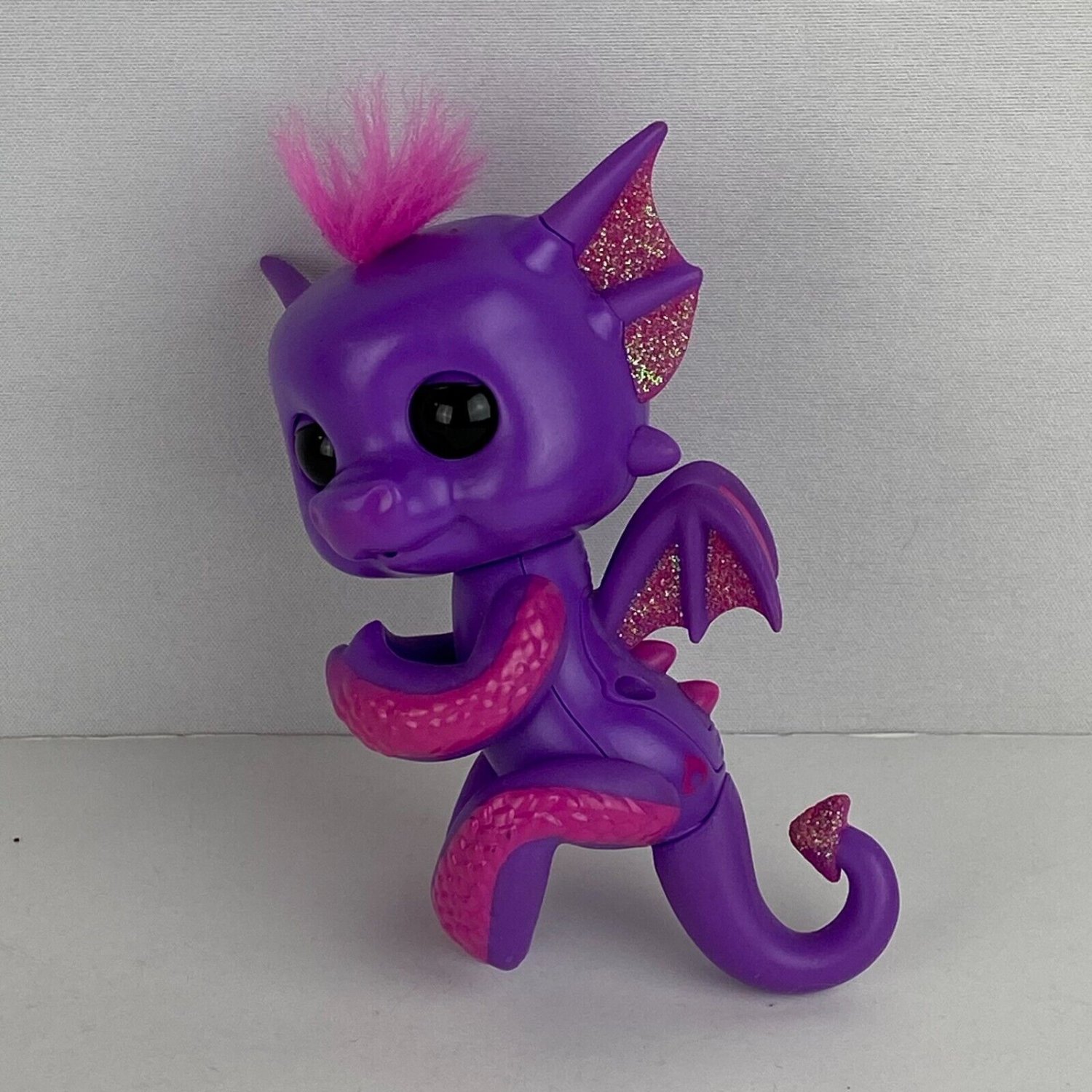 Kaylin Baby Purple Glitter Fingerling Dragon Interactive Pretend Play ...