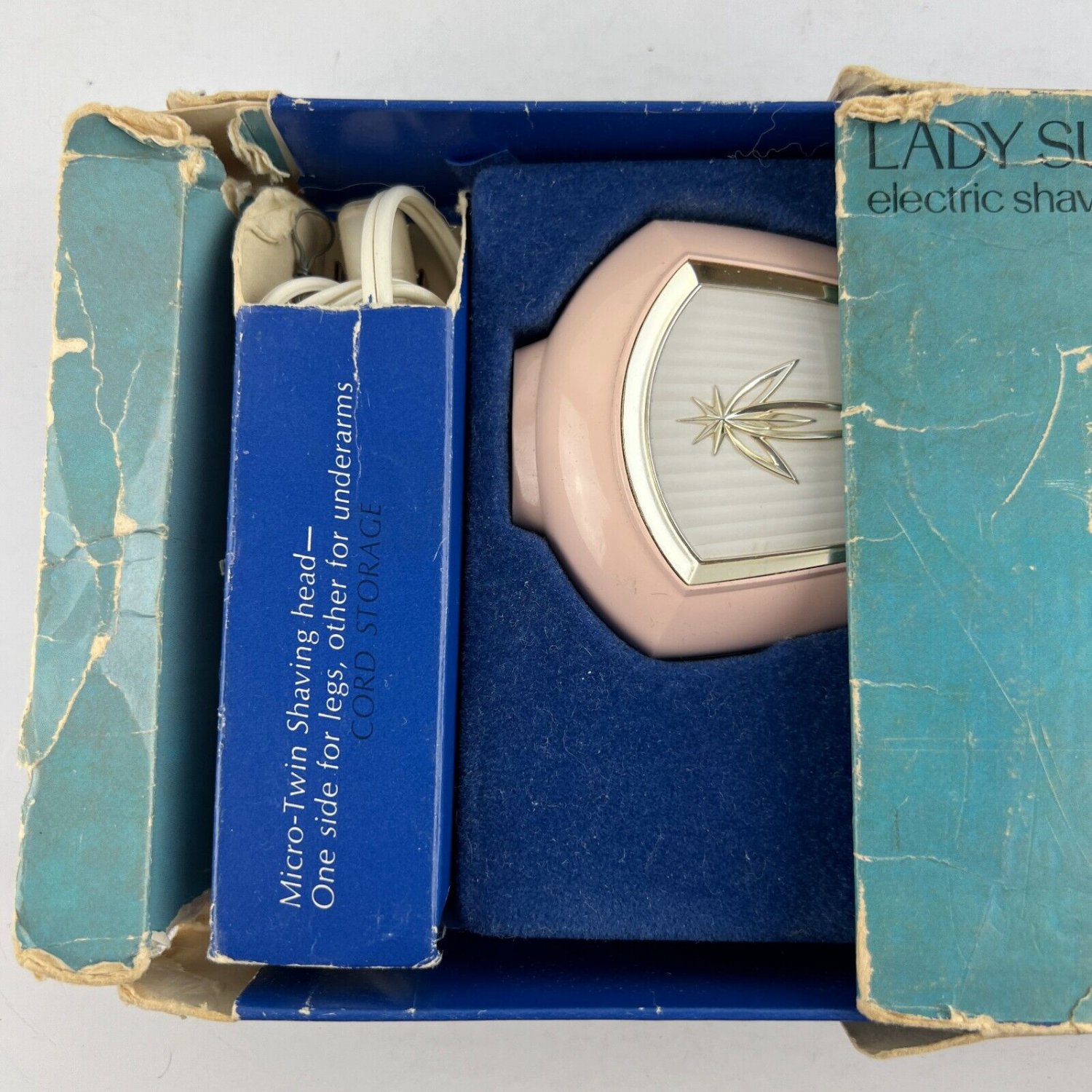 Lady Sunbeam Electric Shaver Razor Working Vintage Cat 7677 Pink